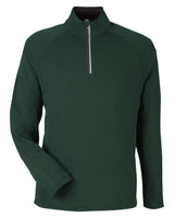 CORE365 Men's Origin Performance Pique Quarter-Zip Pullover. CE418 - Forest/ Carbon
