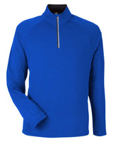 CORE365 Men's Origin Performance Pique Quarter-Zip Pullover. CE418 - True Royal/ Carbon