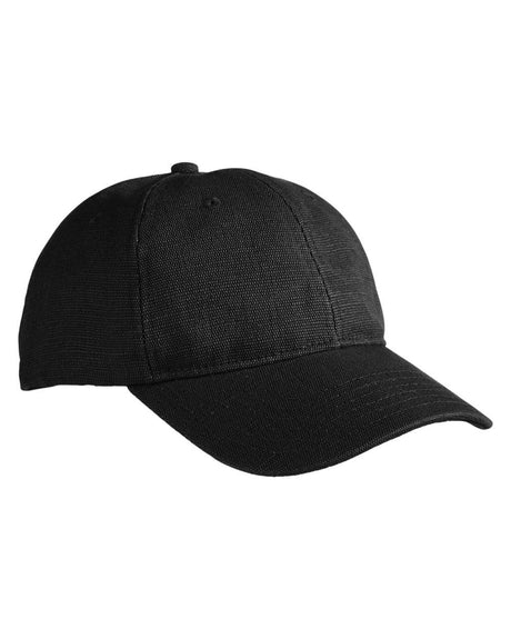 econscious Washed Hemp Unstructured Baseball Cap. EC7091 - Black