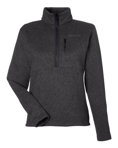 Marmot Women's Drop Line Half-Zip Jacket. M16248 - Black Heather