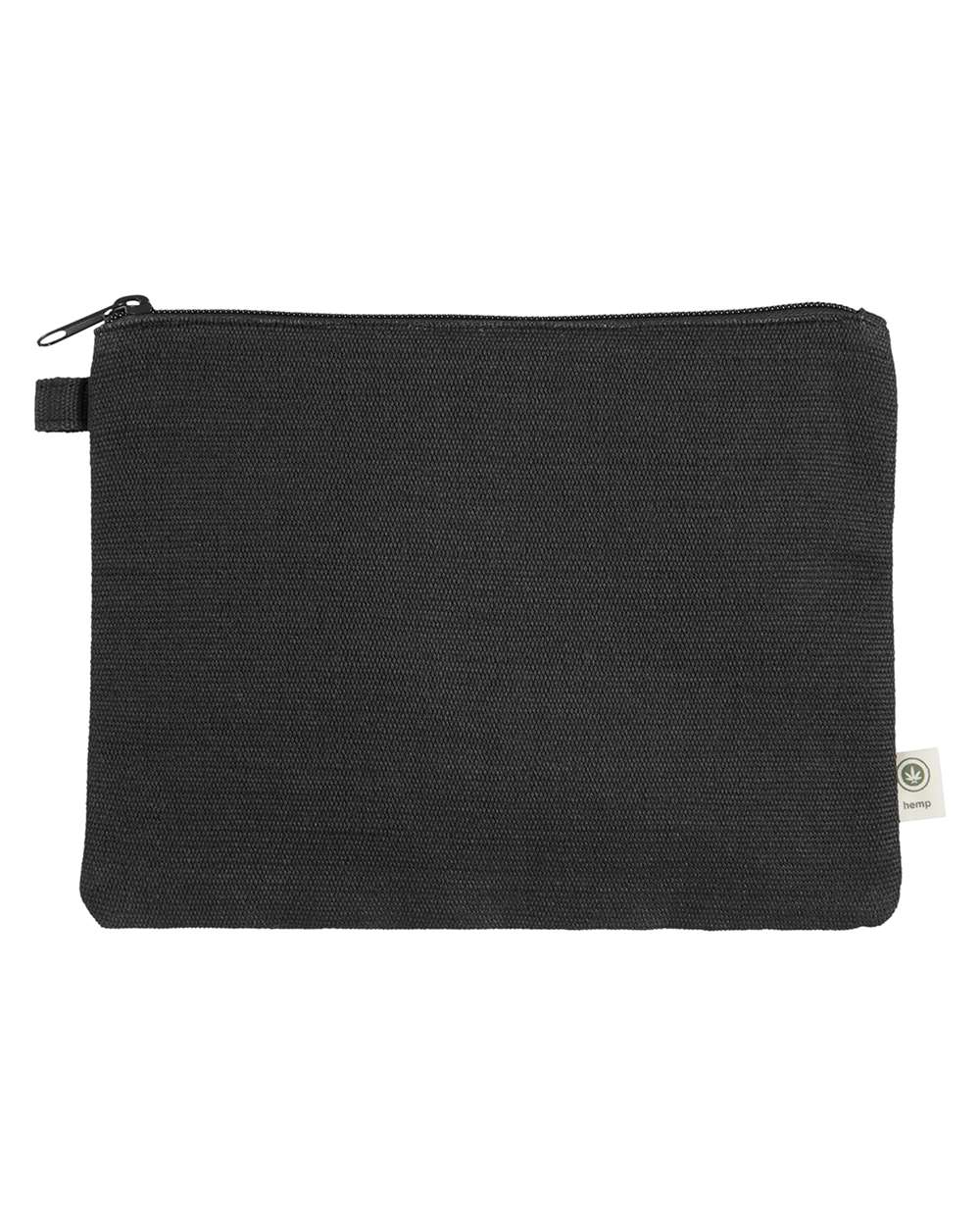 econscious Hemp Pouch. EC8402 - Black/ Black