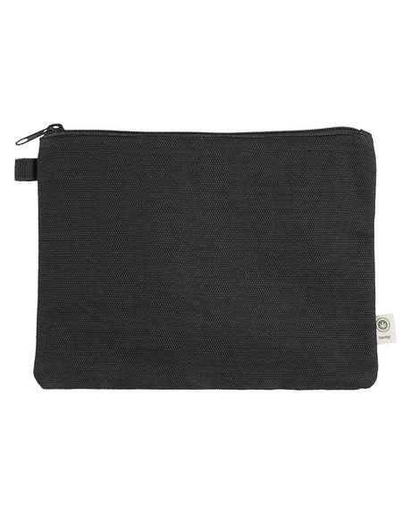 econscious Hemp Pouch. EC8402 - Black/ Black