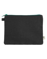 econscious Hemp Pouch. EC8402 - Black/ Kelly