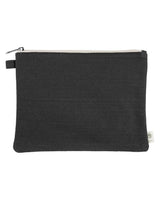 econscious Hemp Pouch. EC8402 - Black/ Natural