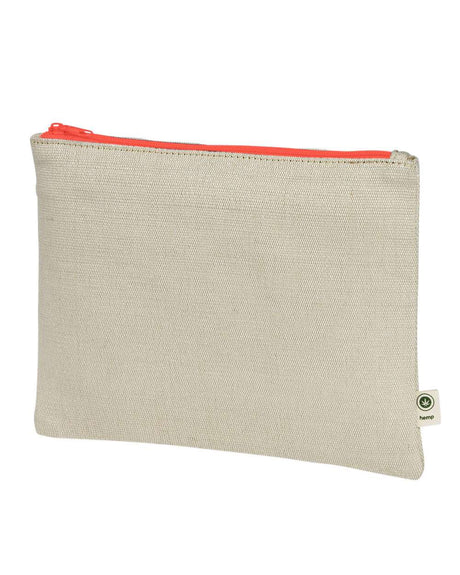econscious Hemp Pouch. EC8402 - Natural/ Orange