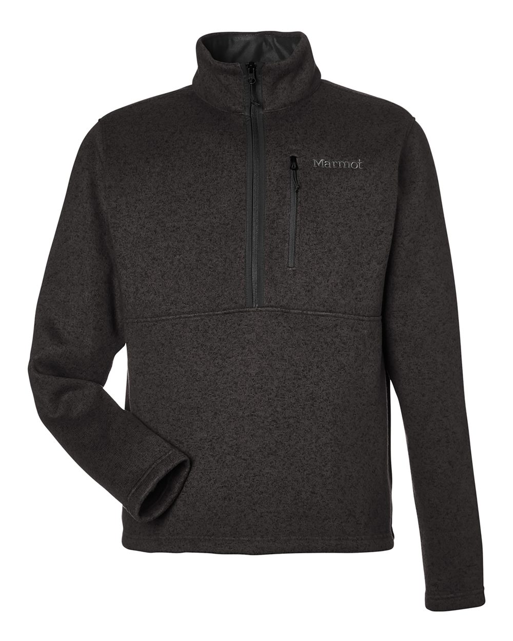 Marmot Men's Drop Line Half-Zip Jacket. M16221 - Black Heather