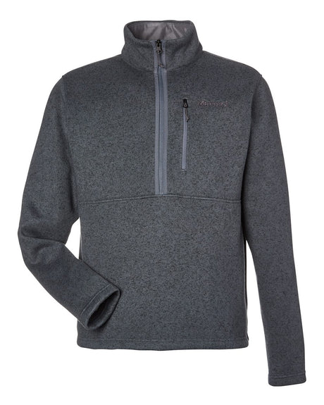 Marmot Men's Drop Line Half-Zip Jacket. M16221 - Steel Onyx Heather