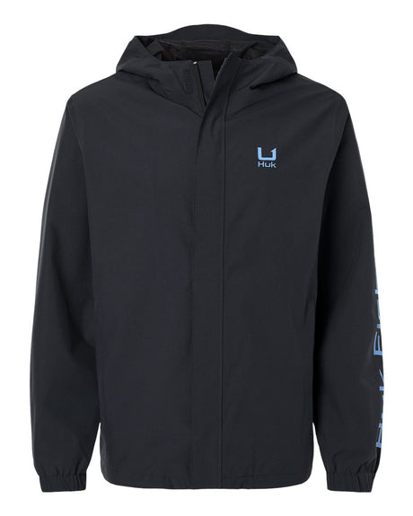 HUK Men's Storm Rain Jacket. H400159 - Black