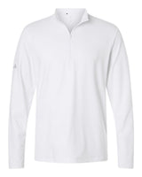 Adidas Men's Textured Stripe Quarter-Zip Pullover. A708 - White