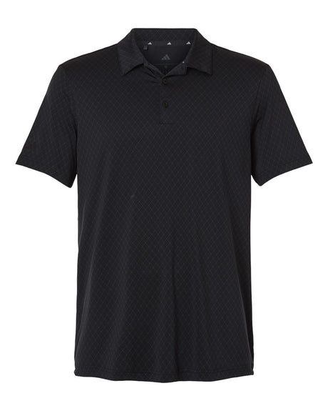 Adidas Men's 4-Way Stretch Printed Polo. A716 - Carbon
