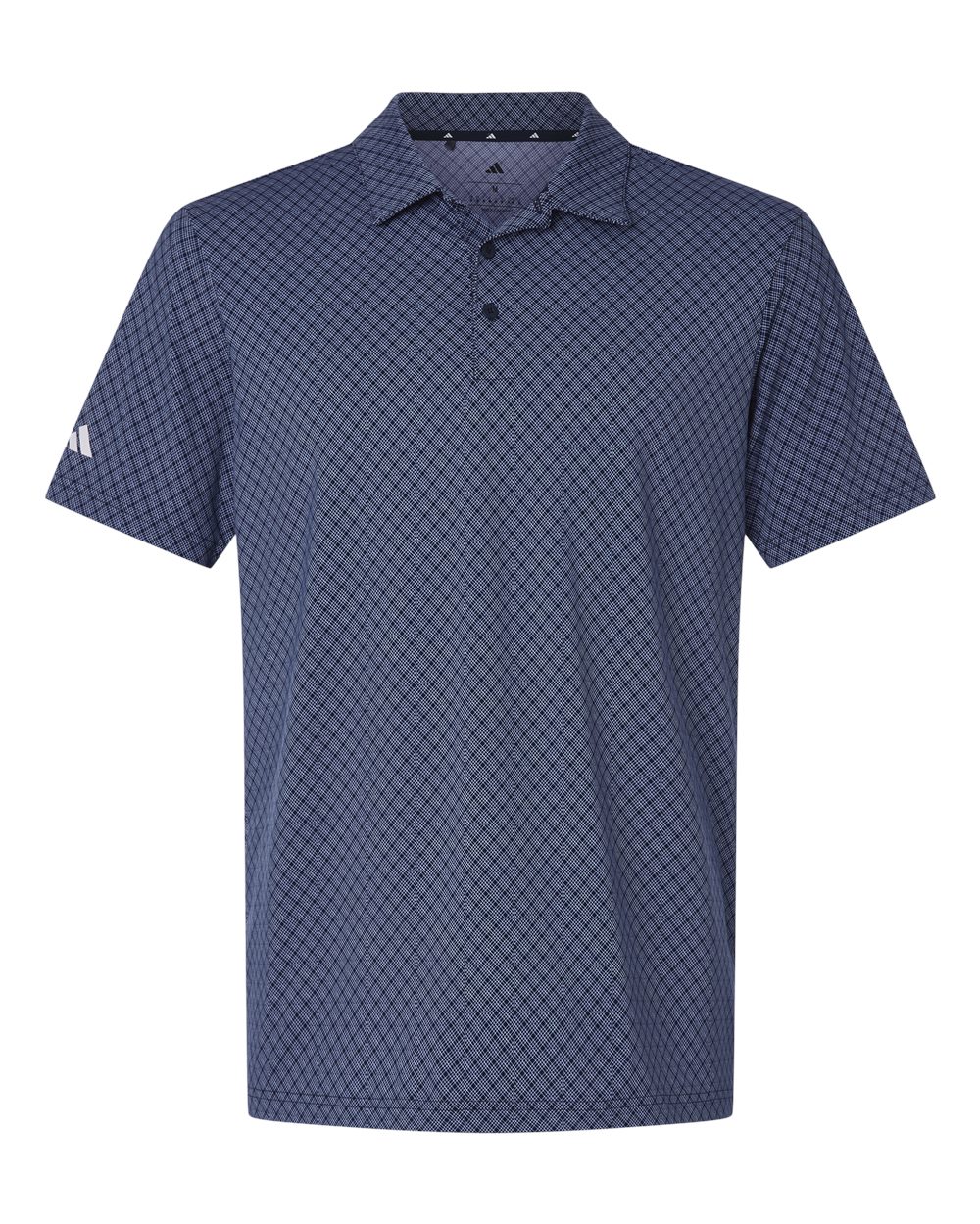 Adidas Men's 4-Way Stretch Printed Polo. A716 - Collegiate Navy