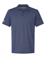 Adidas Men's 4-Way Stretch Printed Polo. A716 - Collegiate Navy