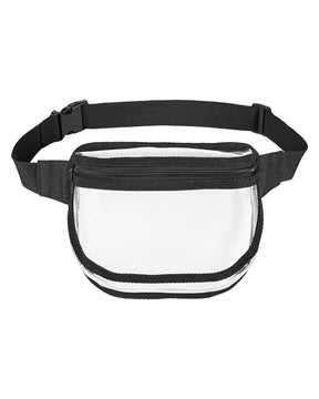 BAGedge Clear PVC Fanny Pack. BE264 - Black