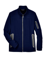 North End Men's Three Layer Fleece Bonded Shell Technical Jacket. 88138 - Classic Navy