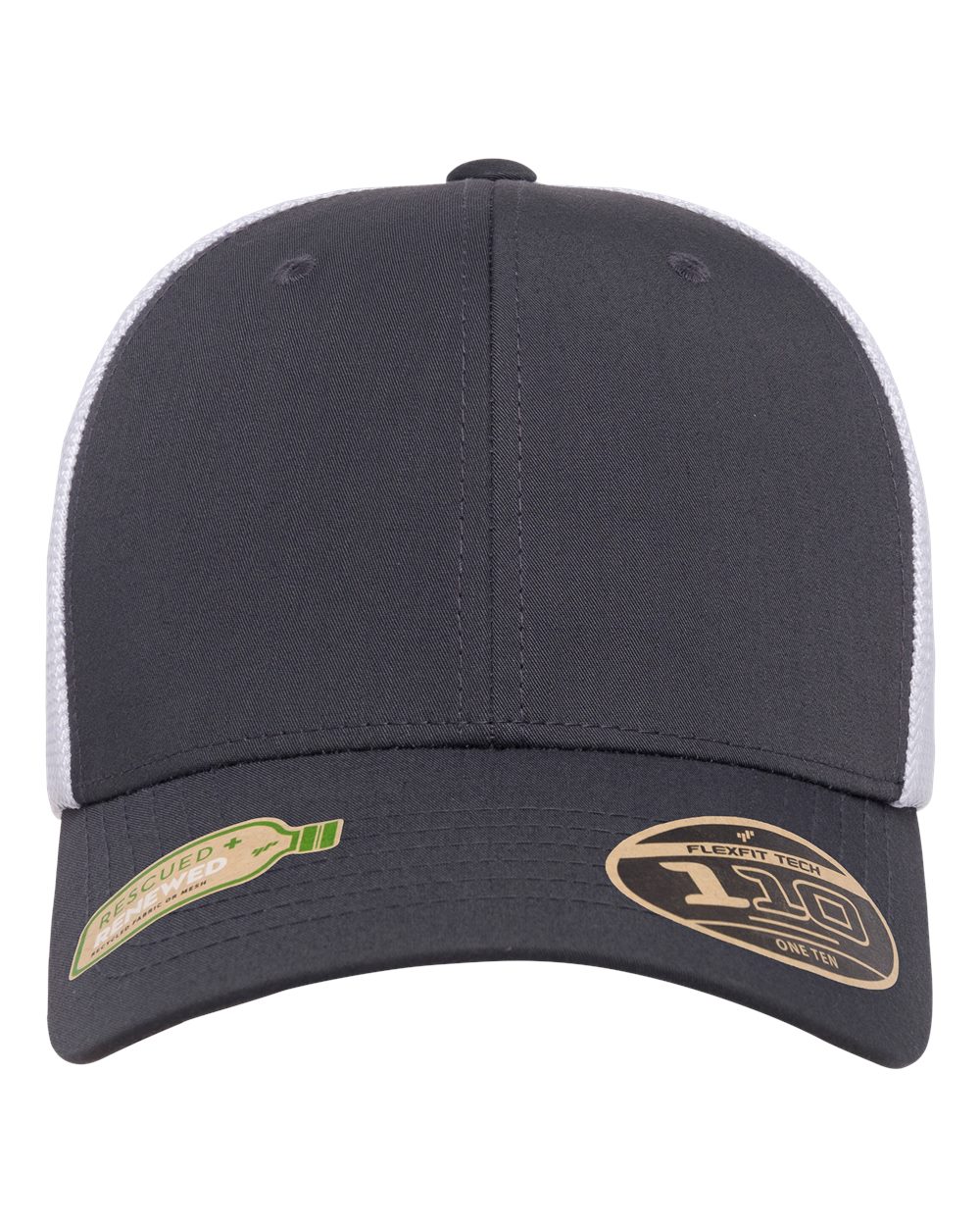 Flexfit 110® Recycled Mesh Cap. 110R - Charcoal/ White