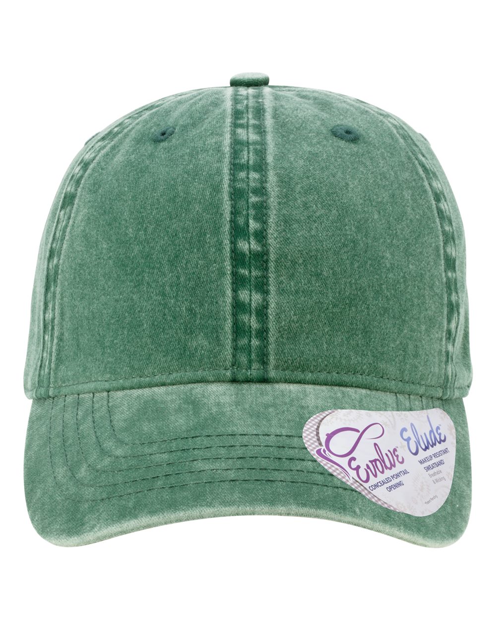 Infinity Her Women's Pigment-Dyed with Fashion Undervisor Cap. CASSIE - Jade/ Daisy