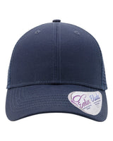 Infinity Her Women's Modern Trucker Cap. CHARLIE - Dark Navy/ Navy