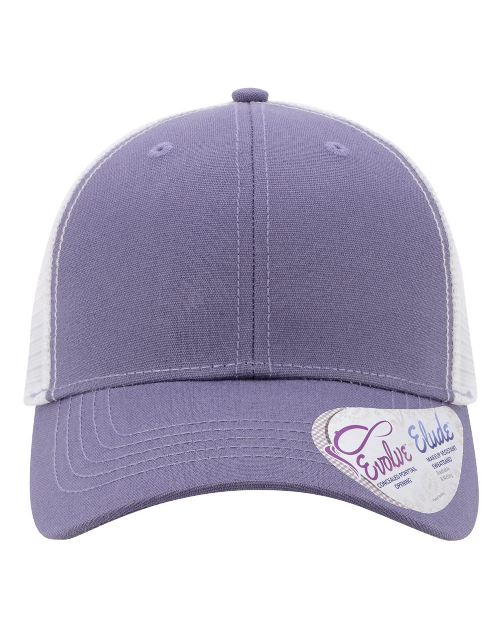Infinity Her Women's Modern Trucker Cap. CHARLIE - Violet/ White