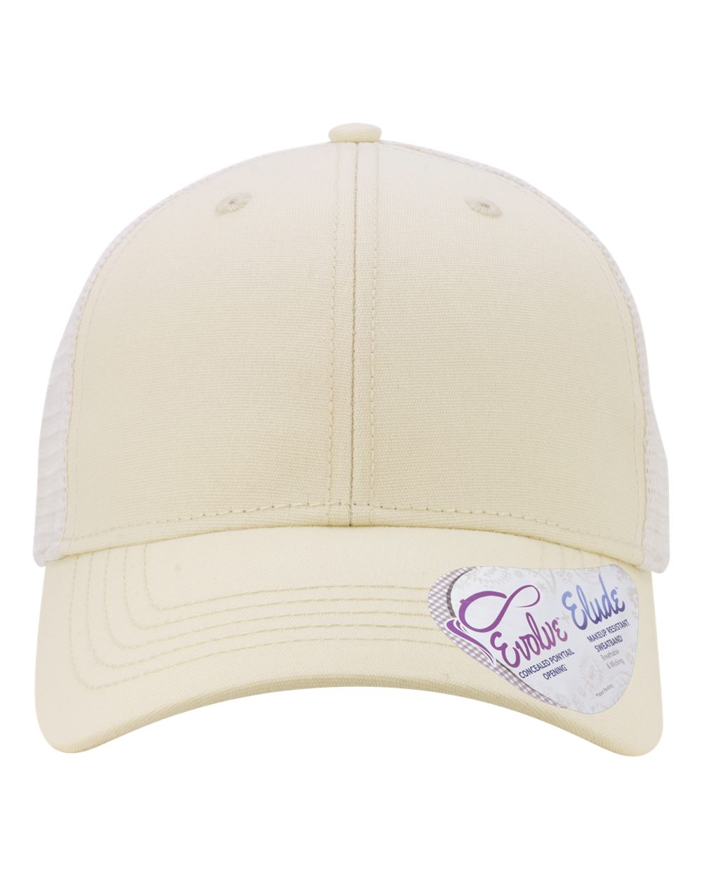 Infinity Her Women's Modern Trucker Cap. CHARLIE - Vanilla/ White