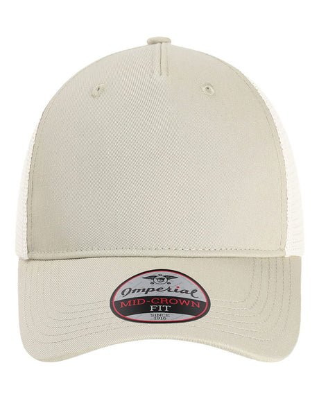 Imperial The Gambit Mesh Back Cap. X240M - Stone Khaki/ Stone