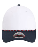 Imperial The Wingman Cap. 7054 - White/ Navy/ Navy/ Red/ White