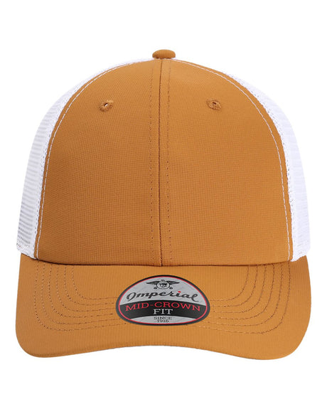 Imperial The Original Sport Mesh Cap. X210SM - Buckthorn Brown/ White