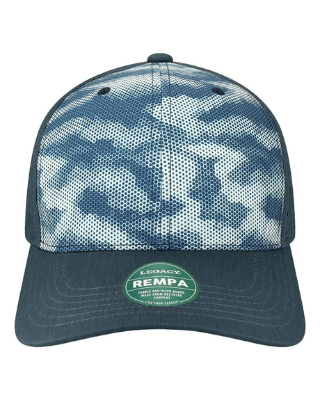 LEGACY Reclaim Mid-Pro Adjustable Cap. REMPA - Navy Camo Dots