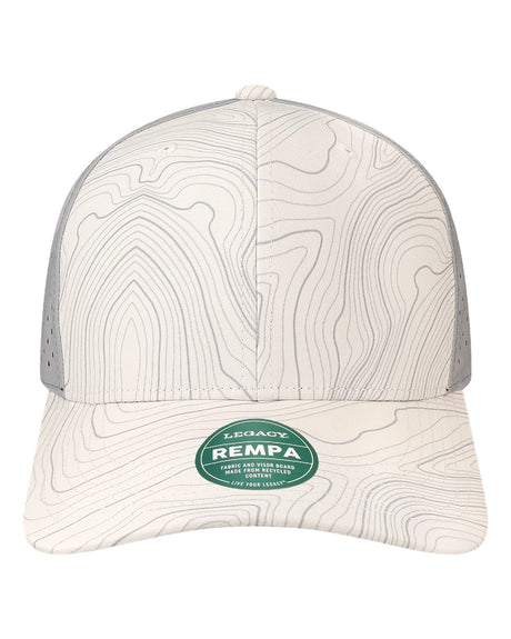 LEGACY Reclaim Mid-Pro Adjustable Cap. REMPA - White Grey Topo