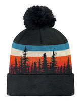 LOCALE Grand Recycled Beanie. GRNDSR - Lodgepole/ Black