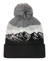 LOCALE Grand Recycled Beanie. GRNDSR - Misty Peaks/ Black