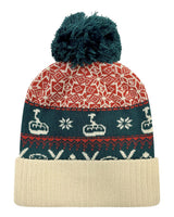 LOCALE Grand Recycled Beanie. GRNDSR - Nordic Chairlift/ Beige