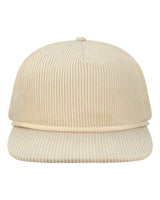 LOCALE Five-Panel Rope Cap. WILSON - Ivory Corduroy
