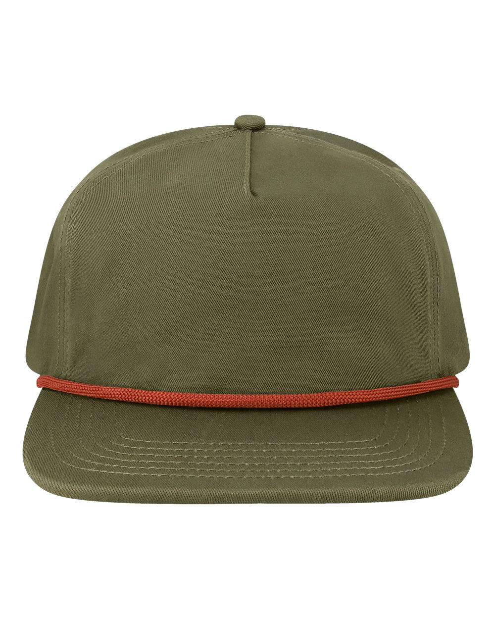 LOCALE Five-Panel Rope Cap. WILSON - Olive Green