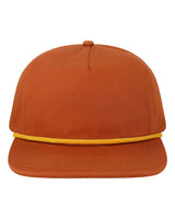 LOCALE Five-Panel Rope Cap. WILSON - Rust