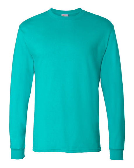 Hanes Unisex Essential-T Long Sleeve T-Shirt. 5286 - Athletic Teal