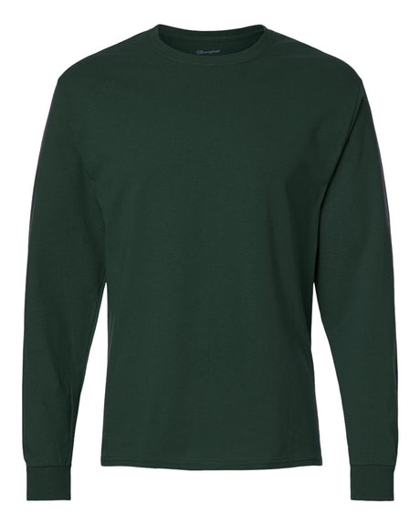 Champion Unisex Long Sleeve T-Shirt. CC8C - Dark Green