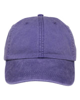 Adams Headwear Optimum Pigment-Dyed Dad Hat. LP101 - Grape