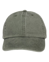 Adams Headwear Optimum Pigment-Dyed Dad Hat. LP101 - Spruce Green