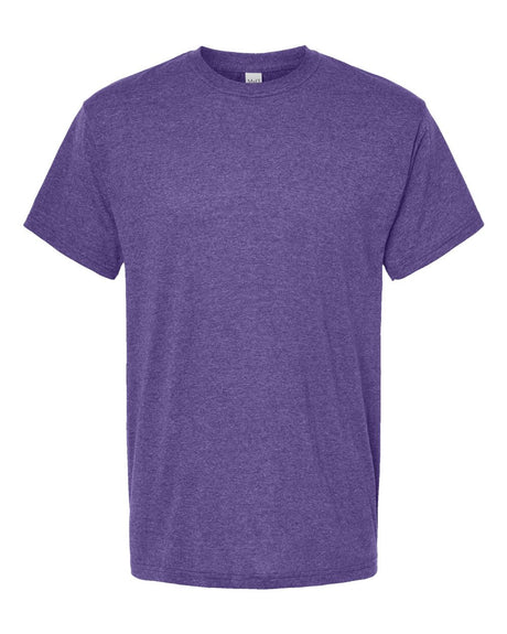 M&O Men's Gold Soft Touch T-Shirt. 4800 - Heather Purple