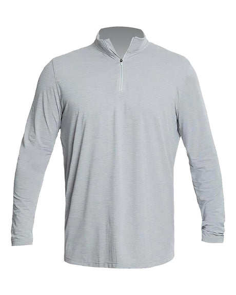 ANETIK Men's Low Pro Quarter-Zip Pullover. MVQTRL9 - Alloy Heathered