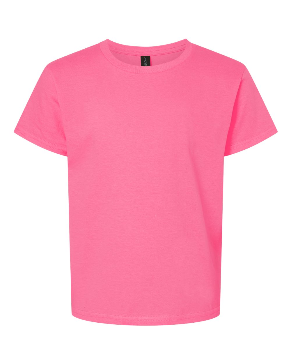 Gildan Youth Light Cotton T-Shirt. 3000B - Safety Pink