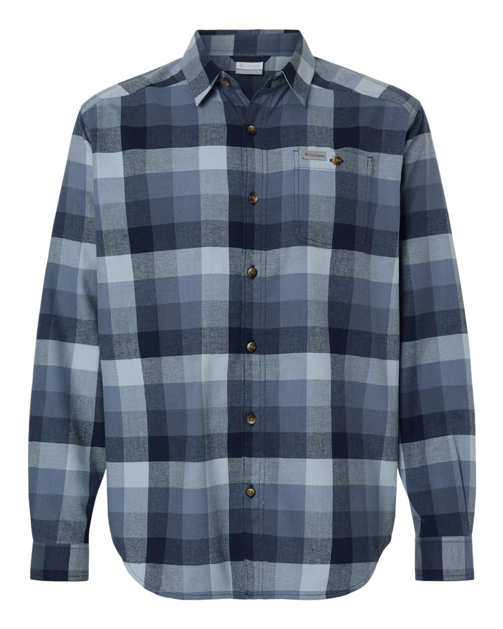 Columbia Men's Cornell Woods™ Flannel Shirt. 161795 - Collegiate Navy Multi Buffalo Check