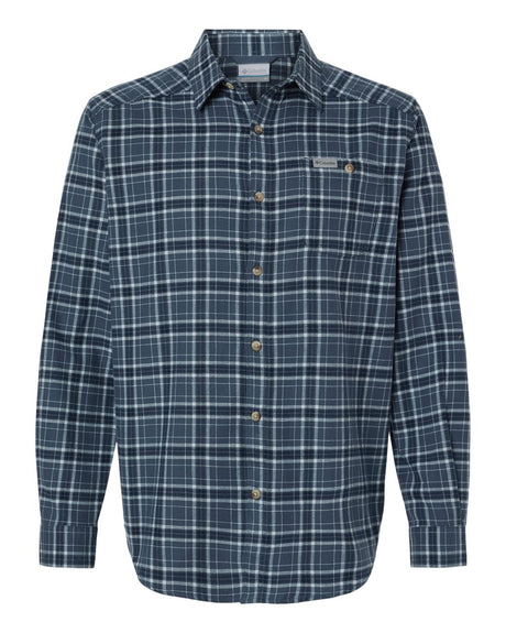 Columbia Men's Cornell Woods™ Flannel Shirt. 161795 - Dark Mountain Quad Check