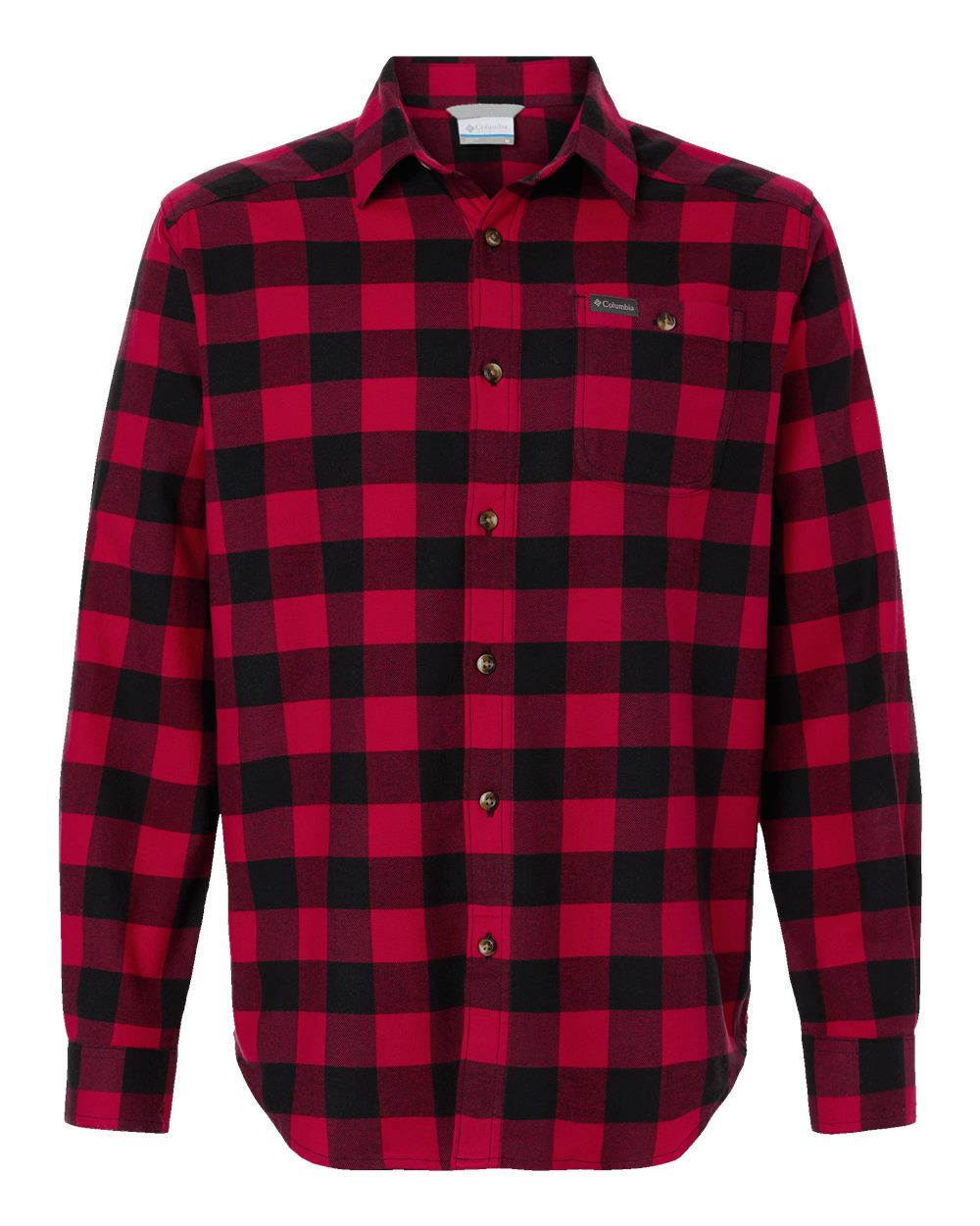 Columbia Men's Cornell Woods™ Flannel Shirt. 161795 - Mountain Red Buffalo Check