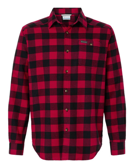 Columbia Men's Cornell Woods™ Flannel Shirt. 161795 - Mountain Red Buffalo Check