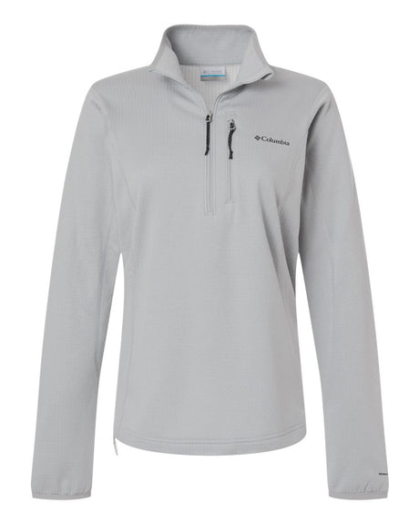 Columbia Women's Essential Hike™ Grid Fleece Half-Zip Pullover. 213624 - Columbia Grey/ Columbia Grey