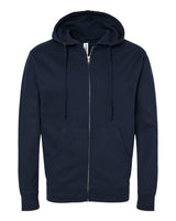 Independent Trading Co. Unisex Midweight Full-Zip Hooded Sweatshirt. SS4500Z - Classic Navy