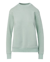 MV Sport Women's Raelynn Cloud Fleece Crewneck Sweatshirt. W23140 - Greenstone