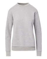 MV Sport Women's Raelynn Cloud Fleece Crewneck Sweatshirt. W23140 - Heather Grey