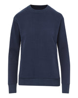 MV Sport Women's Raelynn Cloud Fleece Crewneck Sweatshirt. W23140 - Navy